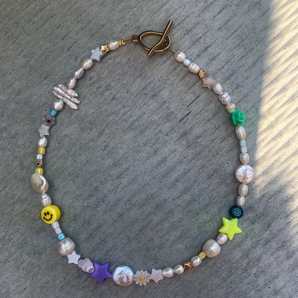 DayDreamer Necklace / Mixed Bead Necklace HANDMADE